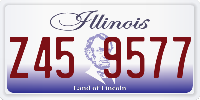 IL license plate Z459577