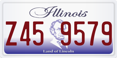 IL license plate Z459579