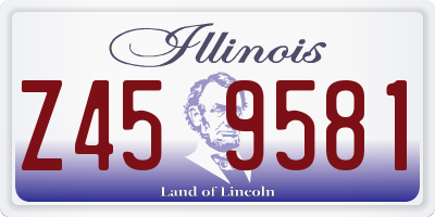IL license plate Z459581