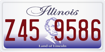 IL license plate Z459586