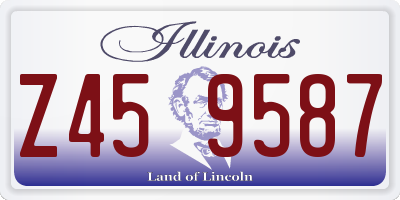 IL license plate Z459587