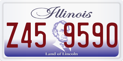 IL license plate Z459590