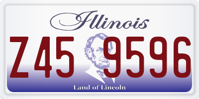 IL license plate Z459596