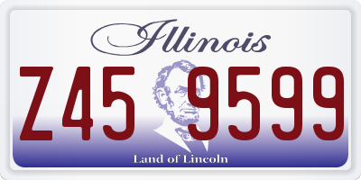 IL license plate Z459599