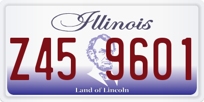 IL license plate Z459601