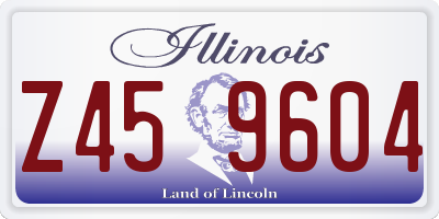 IL license plate Z459604