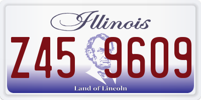 IL license plate Z459609