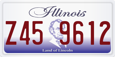 IL license plate Z459612