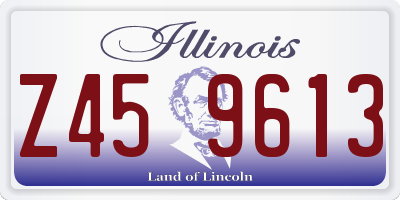 IL license plate Z459613