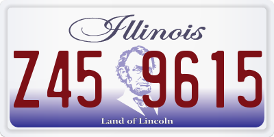 IL license plate Z459615