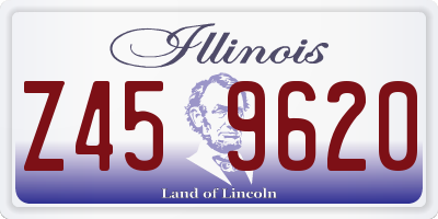 IL license plate Z459620