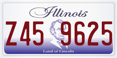 IL license plate Z459625