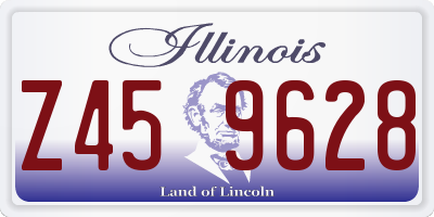 IL license plate Z459628