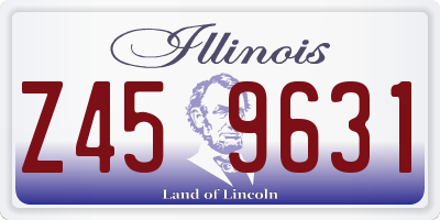 IL license plate Z459631