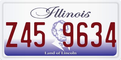 IL license plate Z459634