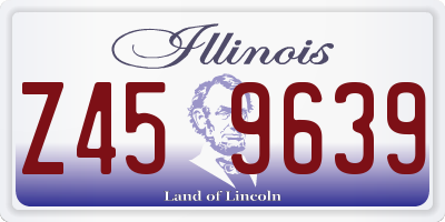 IL license plate Z459639