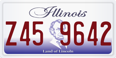 IL license plate Z459642
