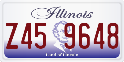 IL license plate Z459648