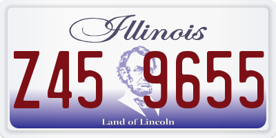 IL license plate Z459655