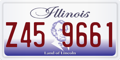 IL license plate Z459661
