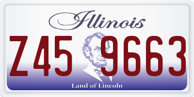 IL license plate Z459663