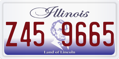 IL license plate Z459665