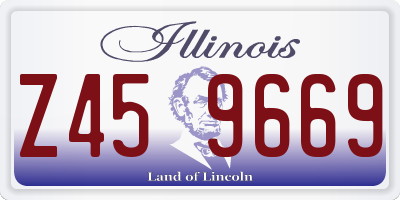 IL license plate Z459669