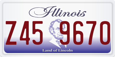 IL license plate Z459670