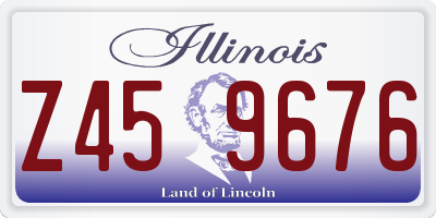 IL license plate Z459676