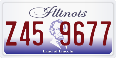 IL license plate Z459677