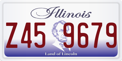 IL license plate Z459679