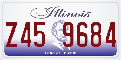 IL license plate Z459684
