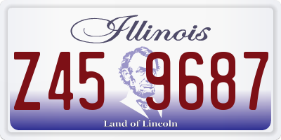 IL license plate Z459687