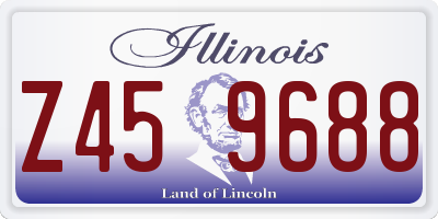 IL license plate Z459688