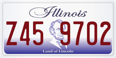 IL license plate Z459702