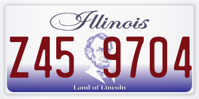 IL license plate Z459704