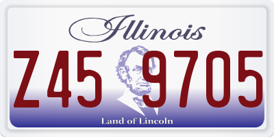 IL license plate Z459705