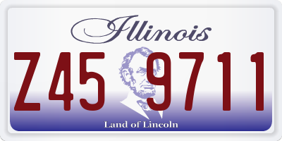 IL license plate Z459711