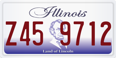 IL license plate Z459712