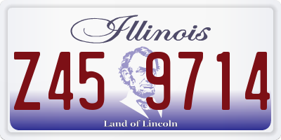 IL license plate Z459714