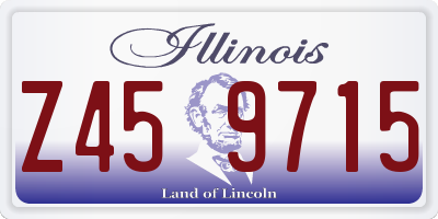 IL license plate Z459715
