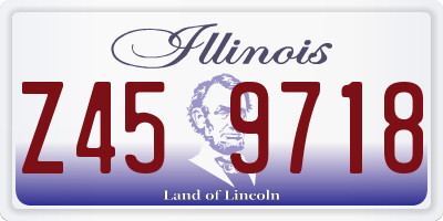 IL license plate Z459718