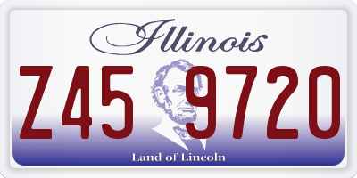 IL license plate Z459720