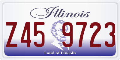 IL license plate Z459723
