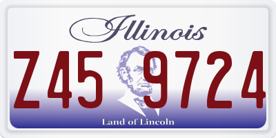 IL license plate Z459724