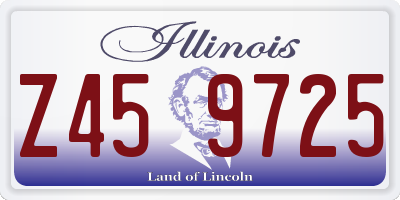 IL license plate Z459725