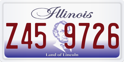 IL license plate Z459726