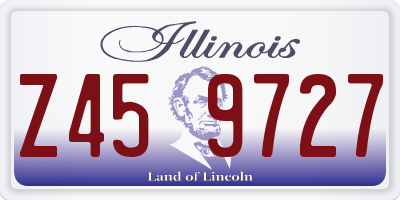 IL license plate Z459727
