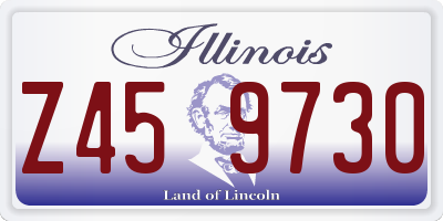 IL license plate Z459730