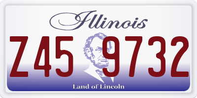 IL license plate Z459732